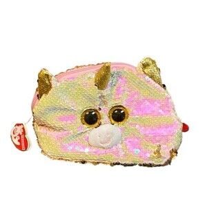 TY Fashion Flippy Sequin Accessory Bag - FANTASIA the Unicorn (8 inch) nwt